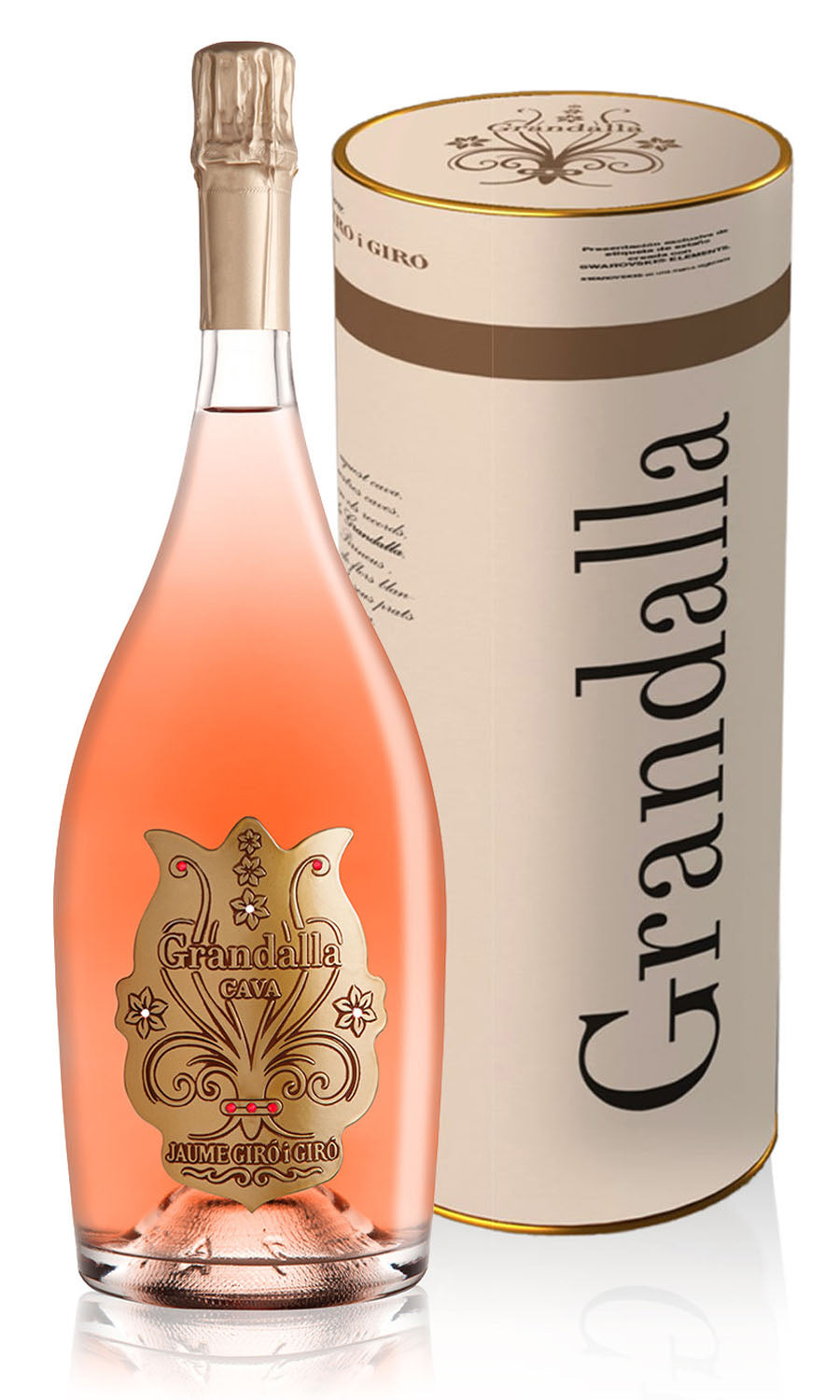 로제 까바 GRANDALLA de LUXE Swarovski Elements Rosado Reserva Brut 1.5L